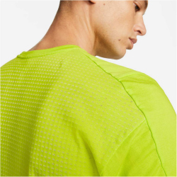 NIKE Pro Dri-FIT Burnout kurzarm Trainingsshirt Herren atomic green/lt lemon twist/siren r S
