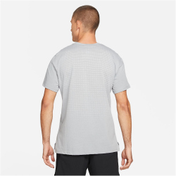 NIKE Pro Dri-FIT Burnout kurzarm Trainingsshirt Herren particle grey/white/black S