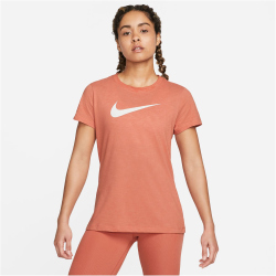 NIKE Dri-FIT kurzarm Trainingsshirt Damen madder...