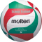 molten School TraineR Volleyball V5M-ST wei&szlig;/gr&uuml;n/rot 5