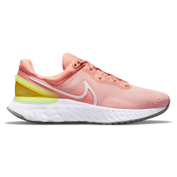 NIKE React Miler 3 Laufschuhe Damen lt madder root/white-atmosphere-volt 44