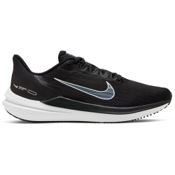 NIKE Air Winflo 9 Laufschuhe Herren black/white-dk smoke grey 44
