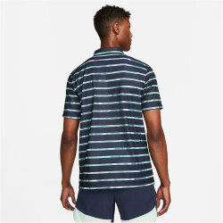 NIKECourt Dri-FIT bedrucktes Tennis Poloshirt Herren obsidian/white S