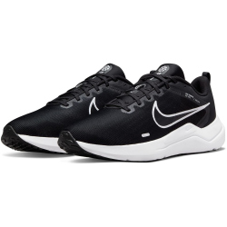 NIKE Downshifter 12 Laufschuhe Herren black/white-dk smoke grey-pure platinum 43