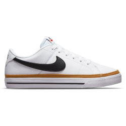 NIKE Court Legacy Next Nature Sneaker Damen white/black-desert ochre-team orange 43