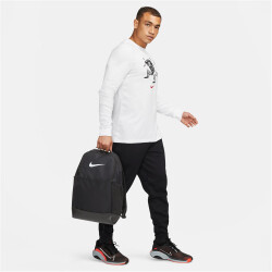 NIKE Brasilia 9.5 Training Rucksack (Medium, 24L) black/black/white