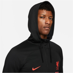 NIKE FC Liverpool Strike Dri-FIT Knit Fu&szlig;ball Trainingsjacke Herren black/siren red S