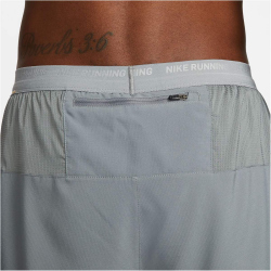 NIKE Dri-FIT Stride Hybrid Laufshorts Herren smoke grey/dk smoke grey/reflective silver S