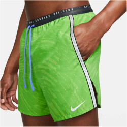 NIKE Dri-FIT Run Division Stride 5" Brief-Lined Laufshorts Herren chlorophyll/reflective silv L