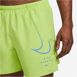 NIKE Dri-FIT Run Division Challenger 5" Brief-Lined Laufshorts Herren vivid green/medium blue XL