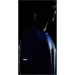 NIKE Dri-FIT UV Run Division Miler kurzarm Graphic Laufshirt Herren medium blue/light marine S