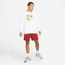 NIKE Dri-FIT Pullover Trainings-Hoodie Herren white XL