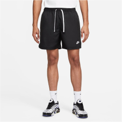 NIKE Sportswear Essentials Woven Lined Flow Badeshorts Herren black/white S