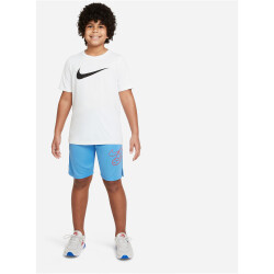 NIKE Dri-FIT Trainingsshorts Kinder university blue/rush orange S (128-137 cm)