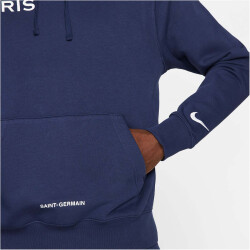 NIKE Paris Saint-Germain French Terry Fußball Hoodie Herren midnight navy/white M