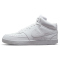 NIKE Court Vision Mid-Top Sneaker Herren white/white-white 38.5
