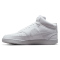 NIKE Court Vision Mid-Top Sneaker Herren white/white-white 38.5