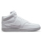 NIKE Court Vision Mid-Top Sneaker Herren white/white-white 38.5