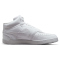 NIKE Court Vision Mid-Top Sneaker Herren white/white-white 38.5