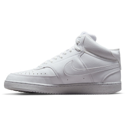 NIKE Court Vision Next Nature Mid-Top Sneaker Herren white/white-white 45