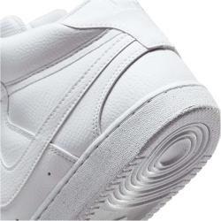 NIKE Court Vision Next Nature Mid-Top Sneaker Herren white/white-white 45
