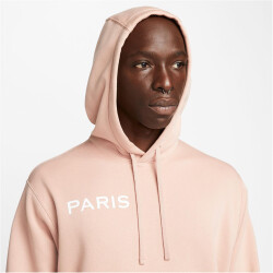 NIKE Paris Saint-Germain Club Fleece Pullover Hoodie Herren rose whisper/white S