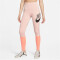 NIKE Dri-FIT One High-Waist Training Leggings Damen pink oxford/crimson bliss S