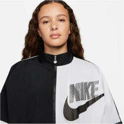 NIKE Sportswear Woven Jacke Damen black/white M