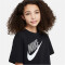 NIKE Sportswear Essential Boxy T-Shirt Kinder black S (128-137 cm)