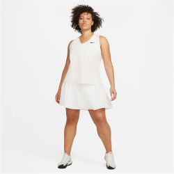 NIKE Club Tennisrock Damen white/white L