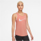 NIKE Swoosh Lauf-Tank Top Damen lt madder root/white L