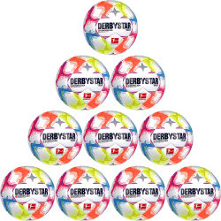 10er Ballpaket DERBYSTAR Bundesliga Brillant S-Light 290g Leicht-Fußball 2022/23