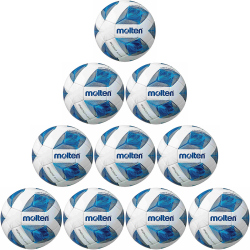 10er Pack molten Futsal F9A2000 weiß/blau/silber