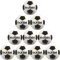 10er Ballpaket molten Fu&szlig;ball Trainingsball PF-541 wei&szlig;/schwarz 4
