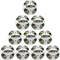 10er Ballpaket DERBYSTAR Comet APS Fu&szlig;ball wei&szlig; schwarz gr&uuml;n 5