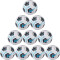 10er Ballpaket NIKE Academy Fußball white/black/lt blue fury 5
