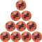 10er Ballpaket uhlsport Ultra Lite Soft 290g Leicht-Fußball fluo rot/marine/fluo gelb 5