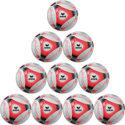 10er Ballpaket erima Hybrid Lite 350 Fußball fiery...