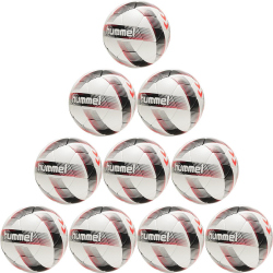10er Pack hummel Futsal Elite white/black/red 3