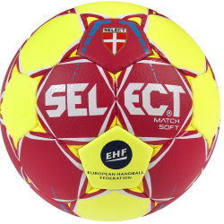 10er Ballpaket Select Match Soft Handball rot gelb...
