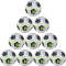 10er Ballpaket NIKE Academy Fu&szlig;ball white/black/volt 5