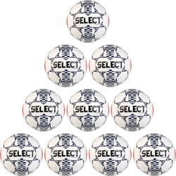 10er Ballpaket Select Tokyo Handball weiß/blau/rot 3