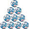 10er Ballpaket DERBYSTAR Bundesliga Brillant Replica Light 350g Leicht-Fu&szlig;ball 2021/22 Gr. 4