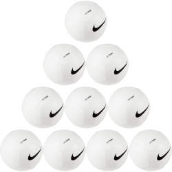 10er Ballpaket NIKE Pitch Team Fußball white/black 5