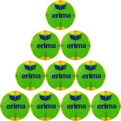 10er Ballpaket erima Pure Grip No. 4 Handball green/yellow 1