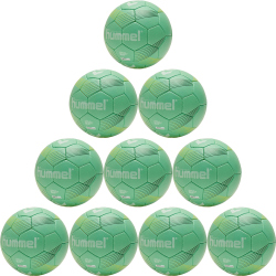 10er Ballpaket hummel Elite Handball green/yellow 3