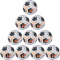 10er Ballpaket NIKE Academy Fu&szlig;ball white/black/total orange 5