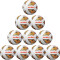 10er Ballpaket molten Fußball Leichtball 290g weiß/orange/silber 5