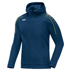JAKO Classico Kapuzenjacke nightblue/citro S