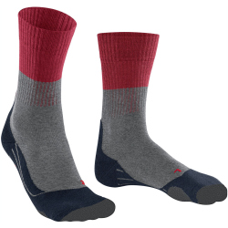 FALKE TK2 Trekkingsocken lightgrey/red 44-45
